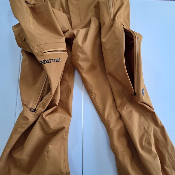 Marmot Snow Pants Mens XXL Orange 11070 Refuge Ski Snowboarding Softshell - Picture 11 of 16